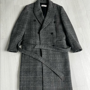 토니웩 글렌 체크 벨티드 울 코트 이미지