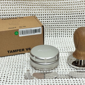 디센트 에스프레소 탬퍼 V6 & 디스트리뷰터 & 탬퍼거치대 스탠드 세트