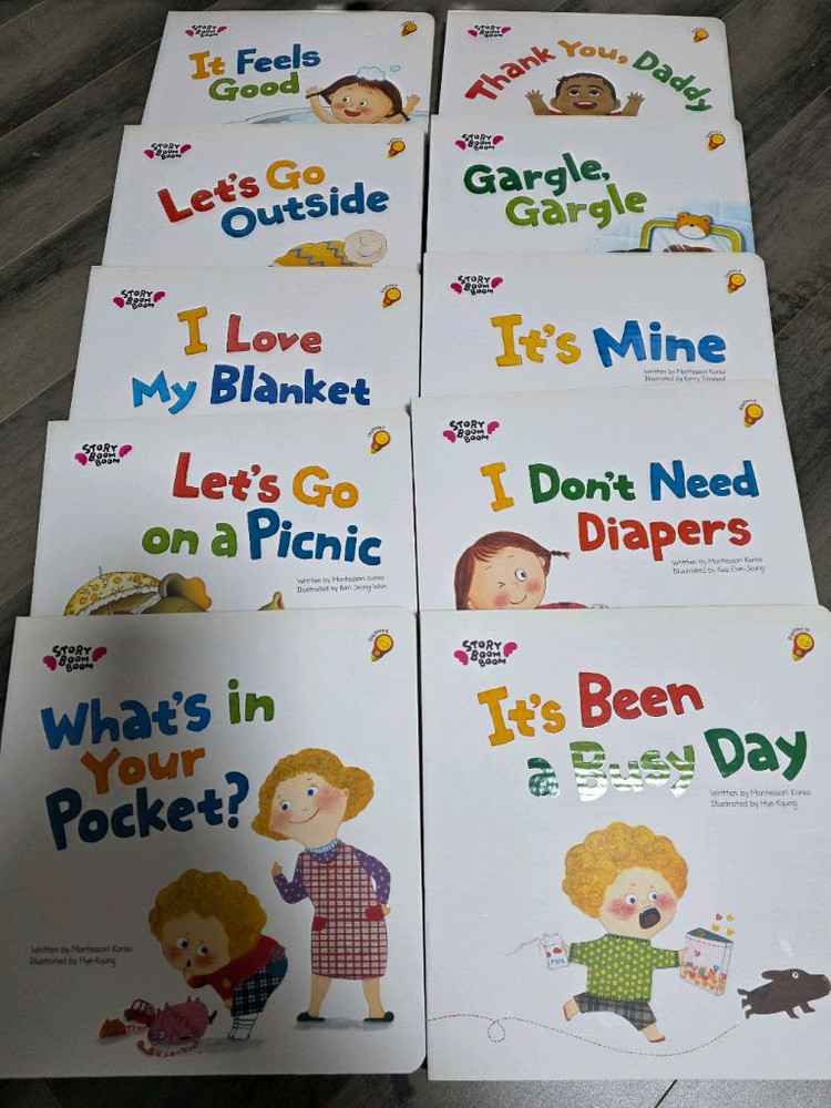 (새상품급) 몬테소리 스토리붐붐 전집 + 사운드펜--1