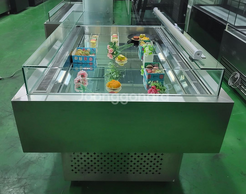 명품 엔디 카페용 마카롱 샌드위치 디저트 반찬 냉장 쇼케이스--1