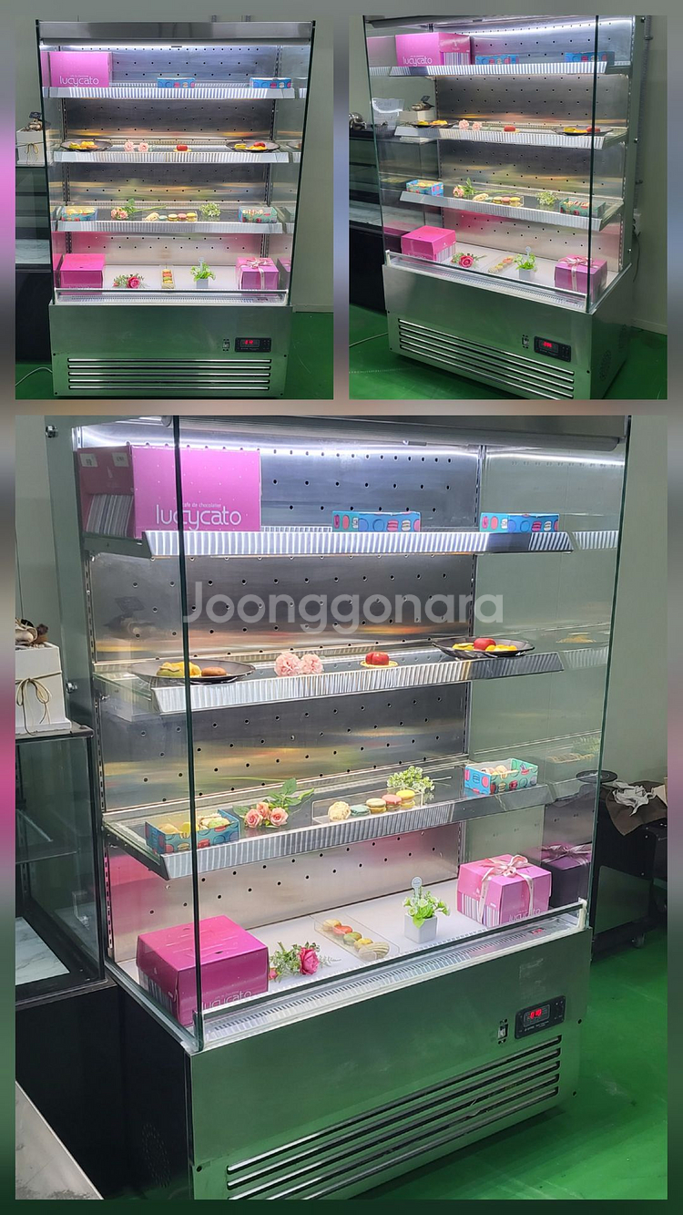 정육 숙성 반찬 케잌 베이커리 냉동냉장 겸용 쇼케이스 저온콤프 주문재작품 선반높낮이조절--2