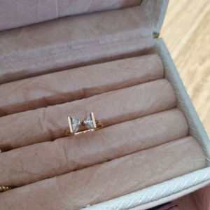 18k 리본 애끼반지