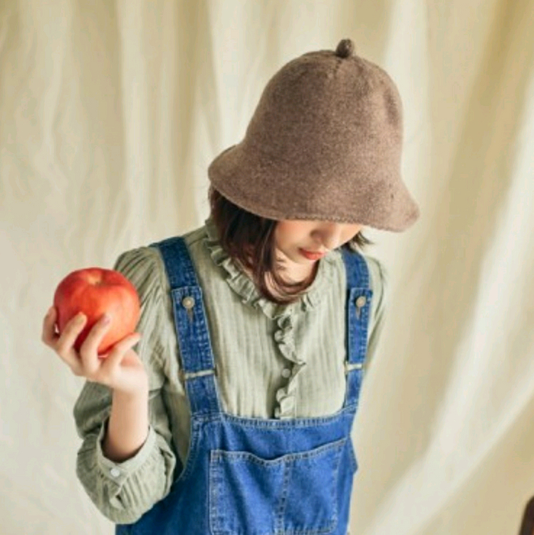 [새제품] 도토리 울 버킷햇--2