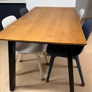 오크 원목 식탁(1600*800) + IKEA 오드게르 의자 세트