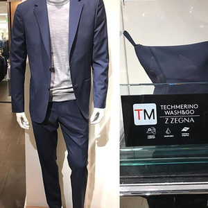 루나에비뉴7 지제냐 테크메리노 워시앤고 블루 수트 남성 이미지