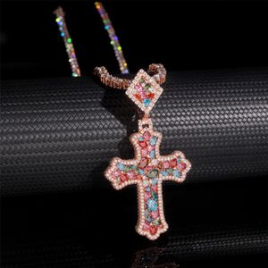 Oceanora 모아사나이트 크로스 펜던트 - 925 실버