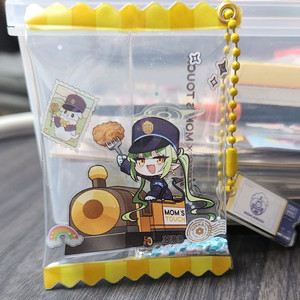 블루아카이브 맘스터치 캐릭터 콜라보 키링