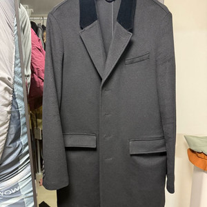 버버리프로섬/벨벳카라 울캐시미어코트/52(100-105)