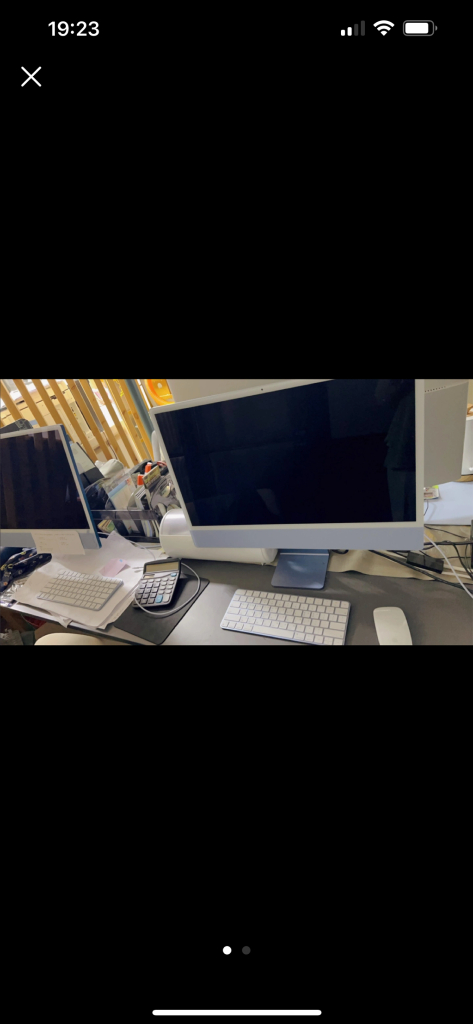 모든 구성품 다 있습니다. 아이맥 24 M1블루 이미지