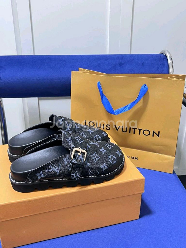 모노그램 뮬 샌들--5