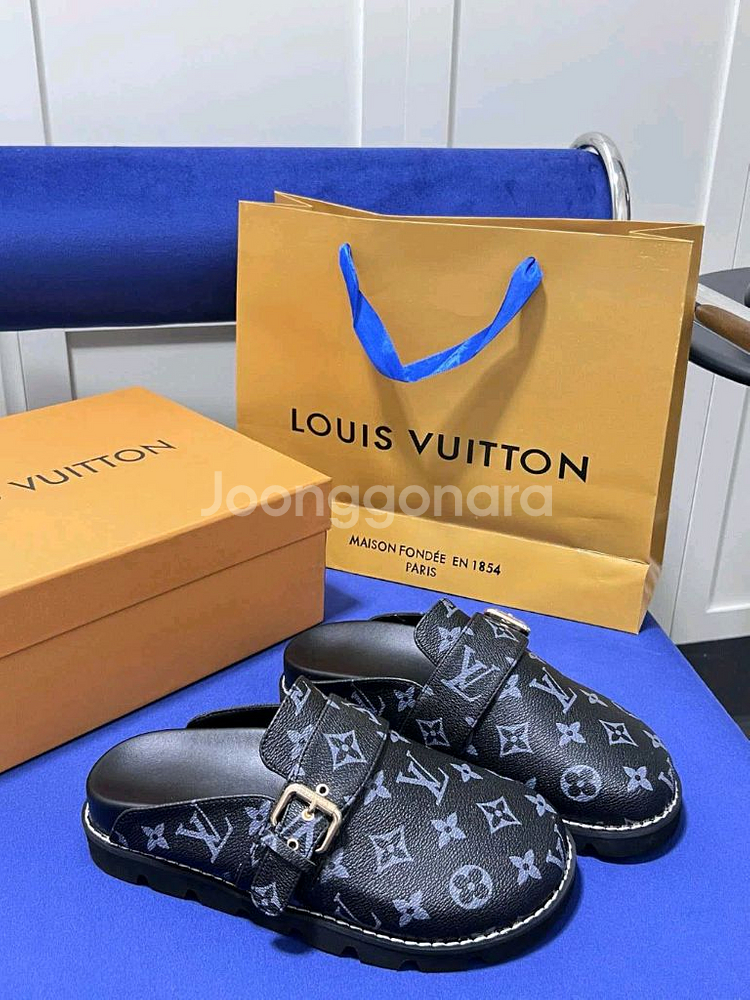 모노그램 뮬 샌들--6