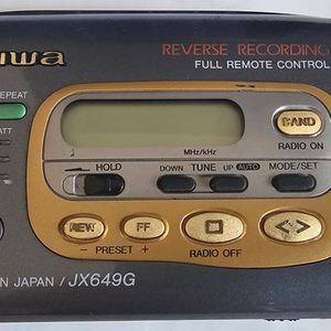 AIWA HS-JX649G 워크맨 작동품