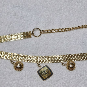 샤넬 금장 체인 벨트 정품 무료배송