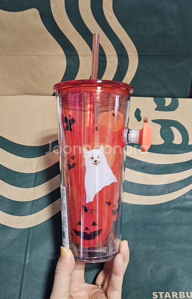 새상품S급]스타벅스 할로윈 펫코스튬 팝핸들 콜드컵 473ml--1
