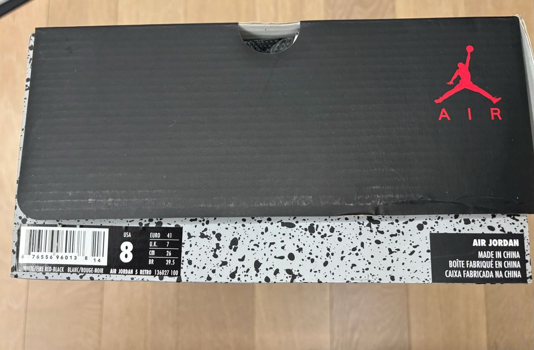 에어조던5 레트로 화이트레드 판매합니다--1