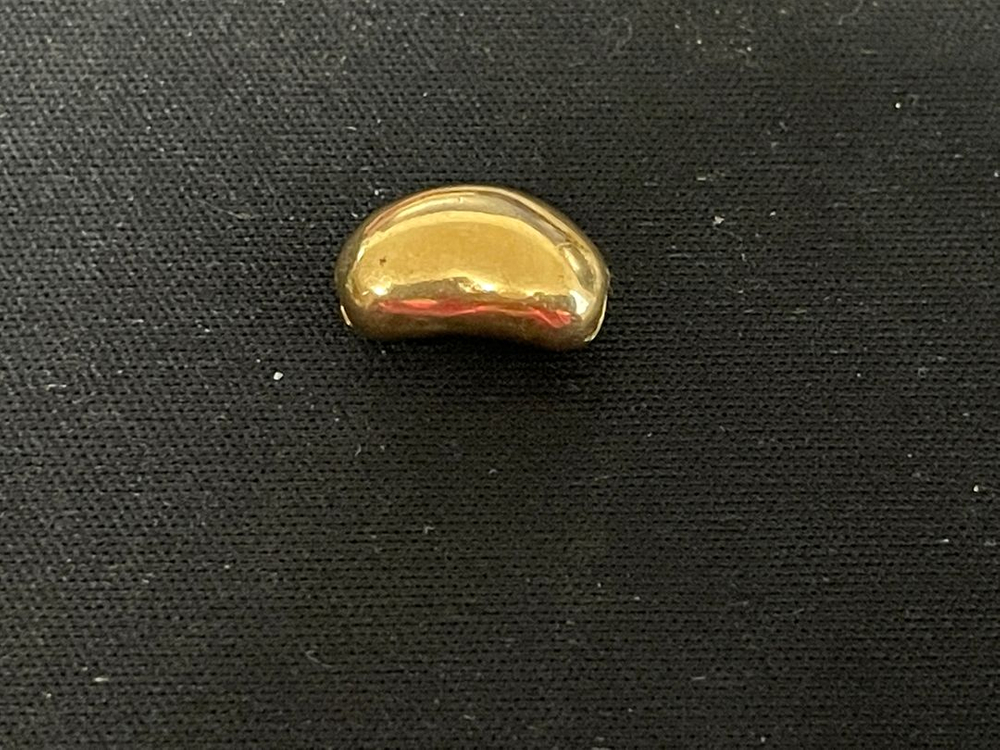 14K 옐로우 골드 콩 팬던트 강남콩 모양 목걸이 펜던트 이미지