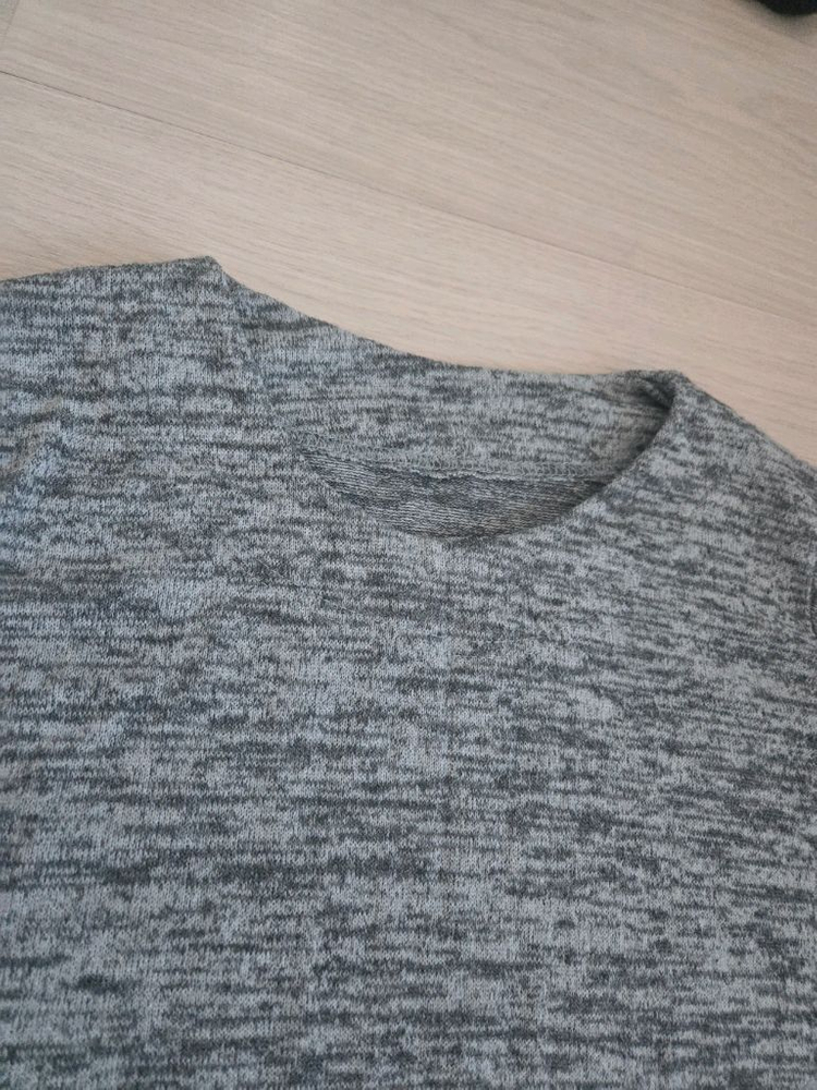 회색 골지 롱 슬리브티(프리사이즈)--7