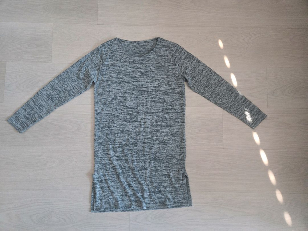 회색 골지 롱 슬리브티(프리사이즈)--9