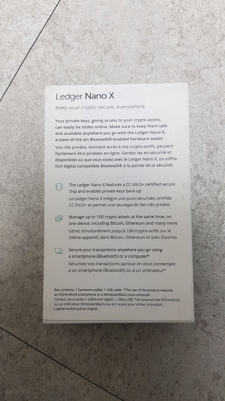 LEDGER NANO X 지갑 이미지