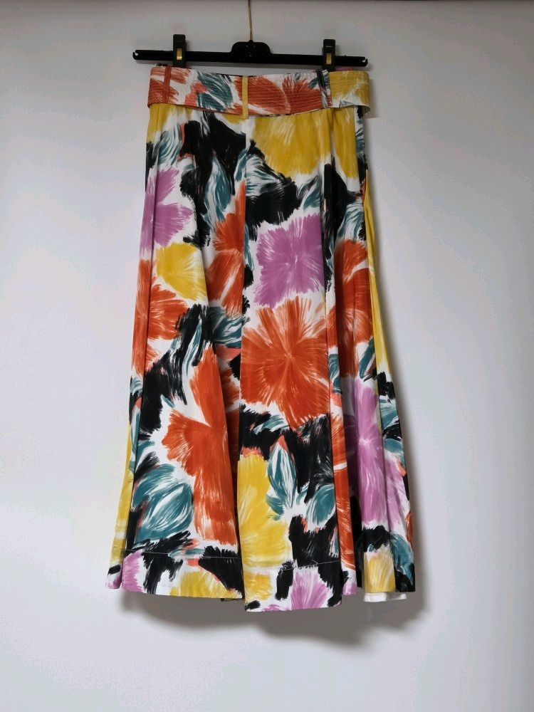 에센셜 앤트워프 Essentiel Antwerp 23 멀티 컬러 플로랄 스커트--5