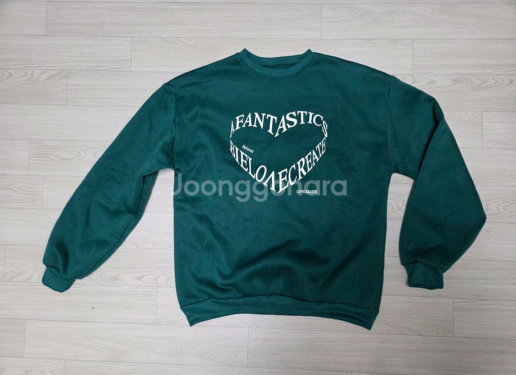 새상품 여상여아150 기모맨투맨, 일자바지 세트--1