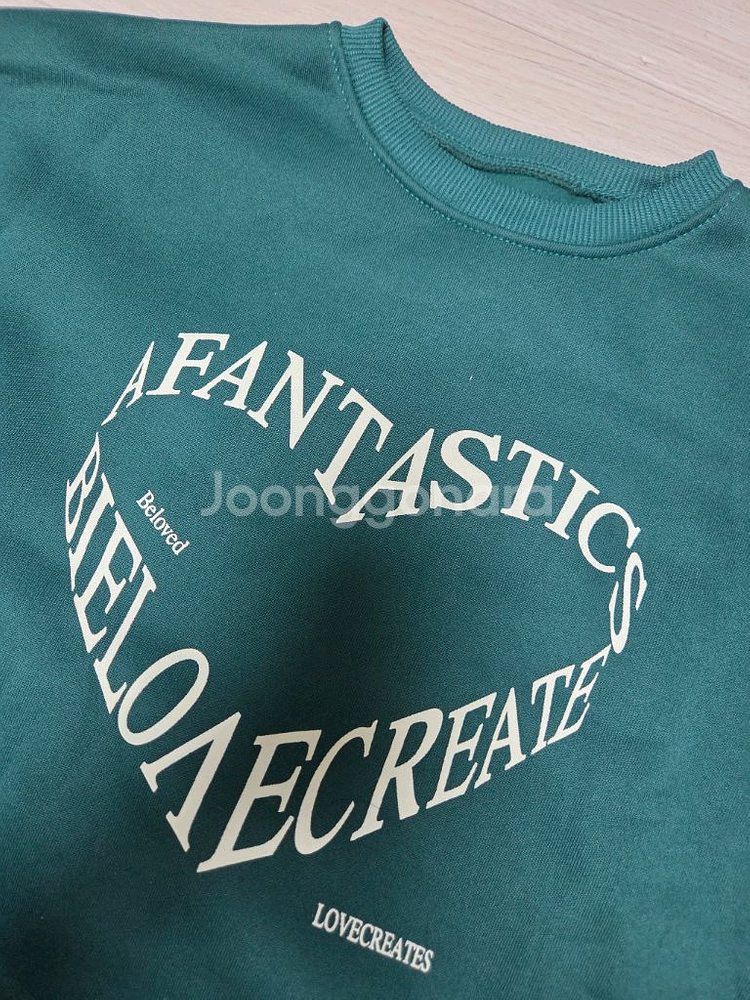 새상품 여상여아150 기모맨투맨, 일자바지 세트--3