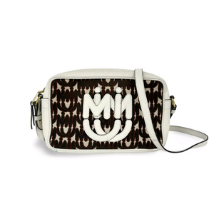 미우미우 로고 패턴 크로스백