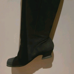 스웨이드 롱부츠