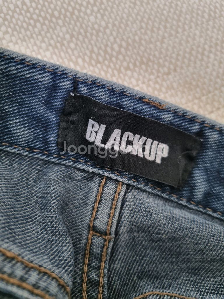 BLACKUP 와이드 청바지. M사이즈--3