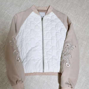 르샵 얇은 숏패딩점퍼. S사이즈