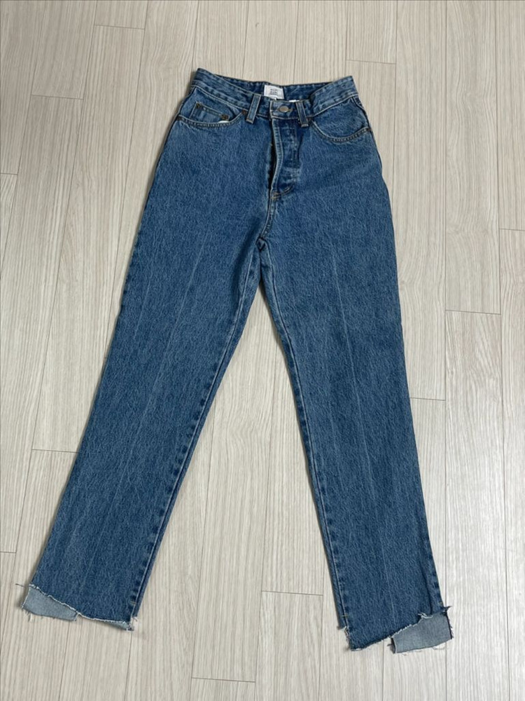 (새상품) 매니모어몽 몽키 10부 언발란스데님 이미지