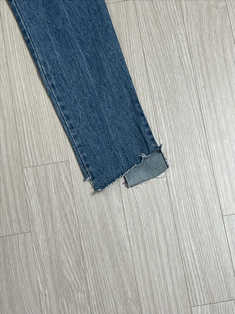 (새상품) 매니모어몽 몽키 10부 언발란스데님 이미지