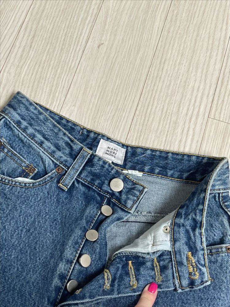 (새상품) 매니모어몽 몽키 10부 언발란스데님 이미지