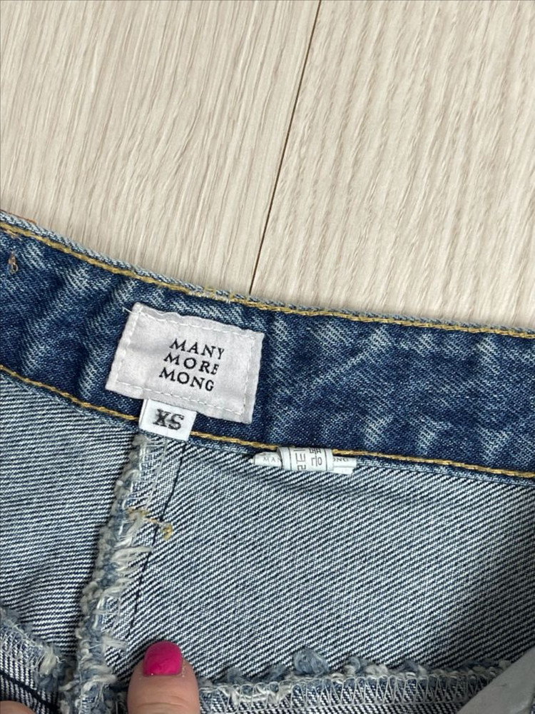 (새상품) 매니모어몽 몽키 10부 언발란스데님 이미지