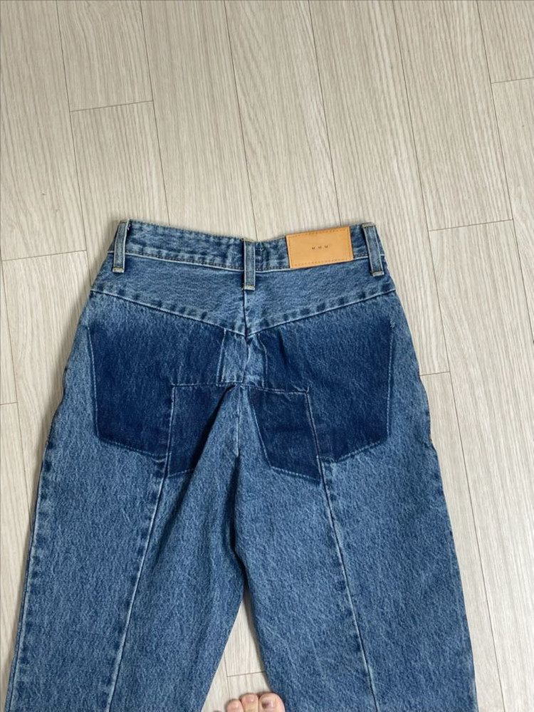 (새상품) 매니모어몽 몽키 10부 언발란스데님 이미지