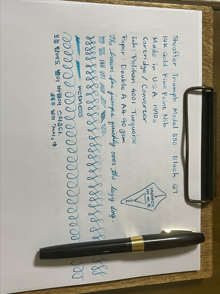 쉐퍼 만년필 550 트라이엄프 임페리얼 블랙 GT 14K F닙 이미지