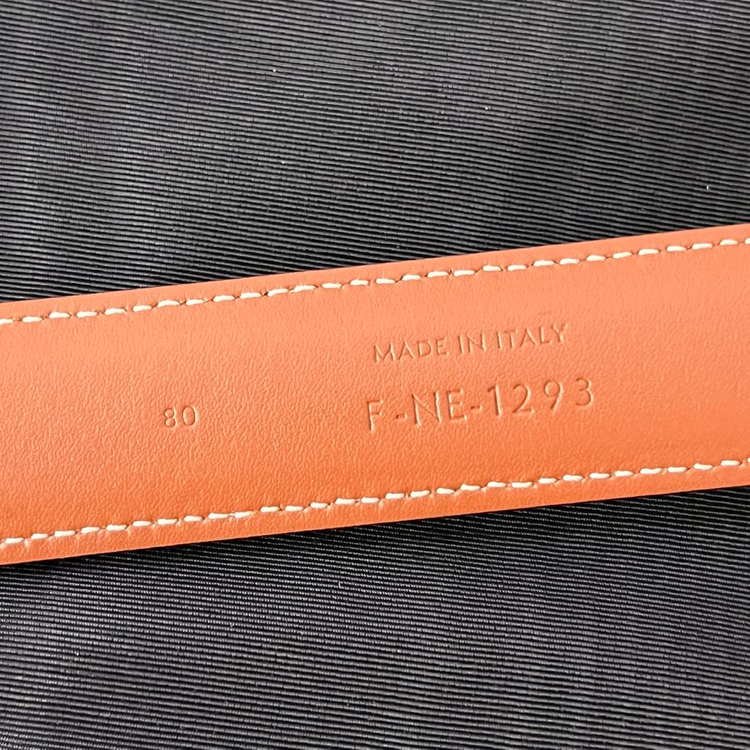 [S급/정품] 셀린느 트리옹프 캔버스 금장 로고 벨트--7