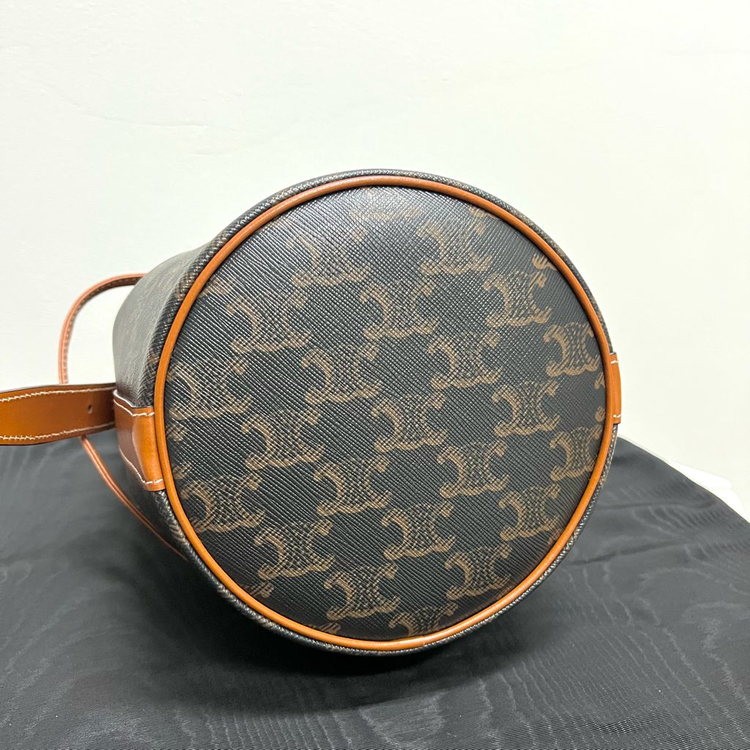 [S급/정품] 셀린느 트리옴페 캔버스 스몰 드로우스트링 버킷백 가방 이미지