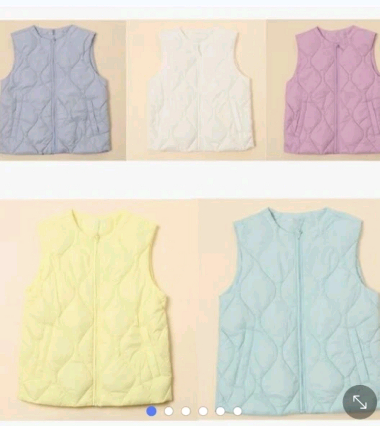 폴햄키즈 경량 패딩조끼 새상품 이미지