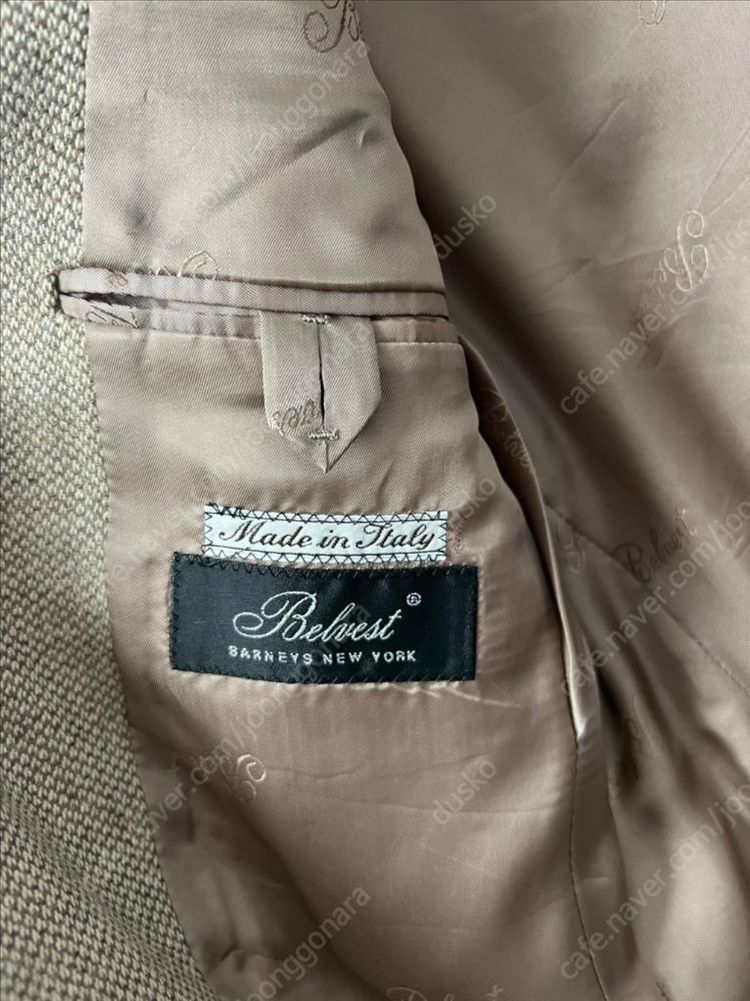 벨베스트 캐시미어100 오트밀 스포츠코트--2