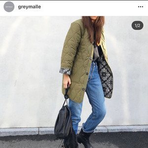 그레이말(greymalle) 리버시블 퀼팅자켓 프리사이즈 새상품 이미지