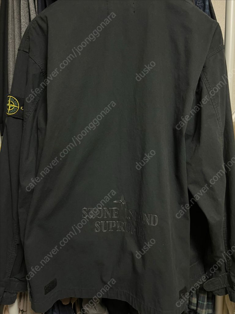 슈프림 스톤아일랜드 코듀라 쉘 자켓 블랙 L--1
