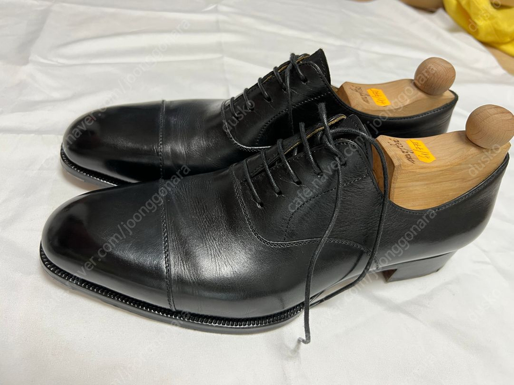 마프테이 블랙 스트레이트팁 구두 uk7(에드워드그린 존롭 걸링 세인트크리스핀)--2