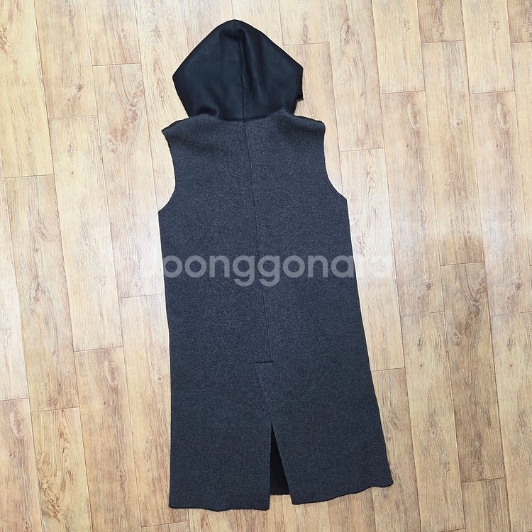 쏘울(SO.WOOL) 터키 무스탕 리버시블 후드 롱베스트 55-66--1