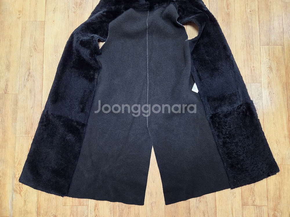 쏘울(SO.WOOL) 터키 무스탕 리버시블 후드 롱베스트 55-66--8