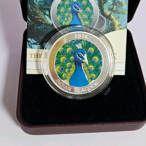 2016년 인디언 피콕 색채 은화 1온스 가격제안 주세요