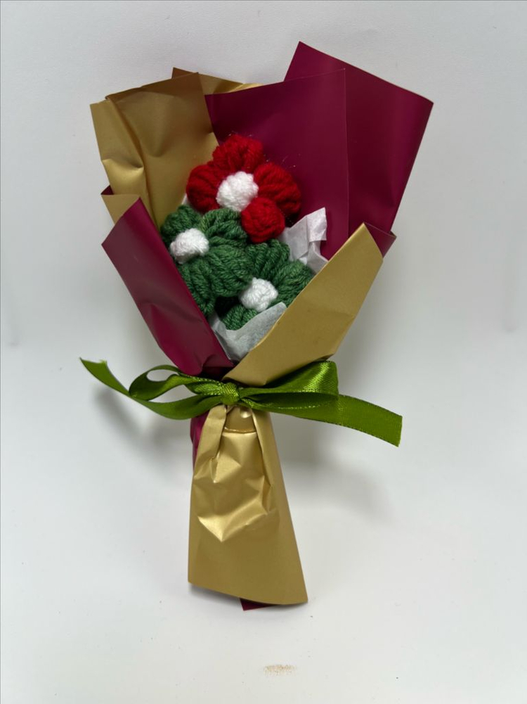 사랑스러운 비누꽃 뜨개꽃 꽃다발 졸업식 입학식--2