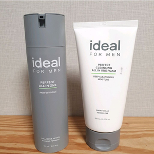 남성화장품 아이디얼포맨 올인원 에센스 + 폼클렌징 세트