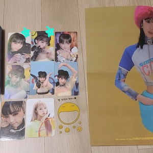 최예나 스마일리 Smiley 앨범 포카, 한정판 특전 + 포스터 풀셋 이미지