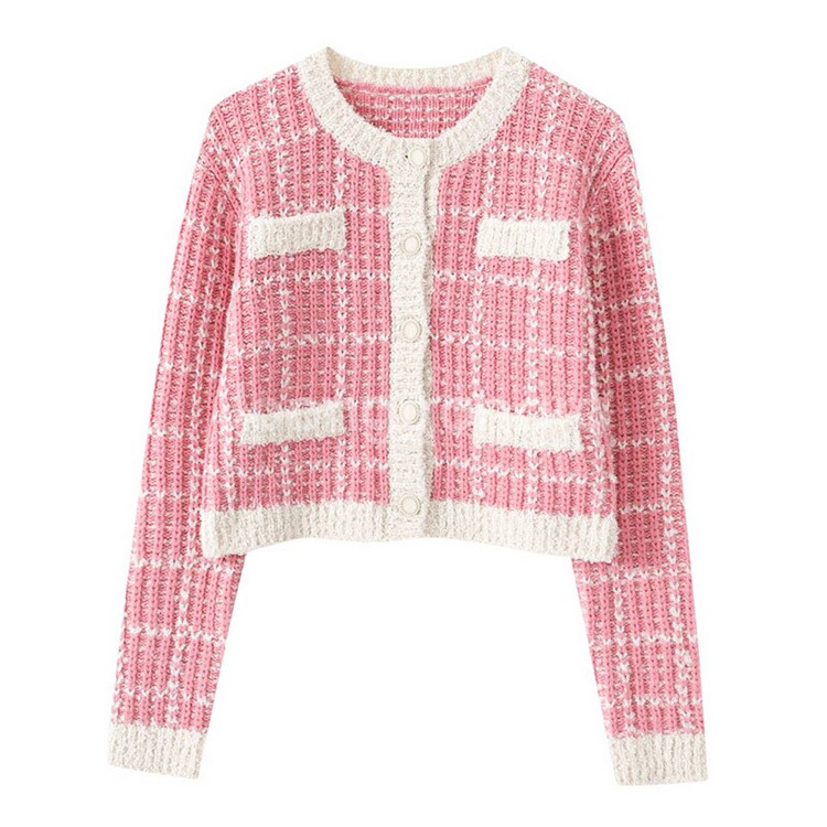 에트몽(ETMON) 장원영 트위드 니트가디건 55-66 새상품--3